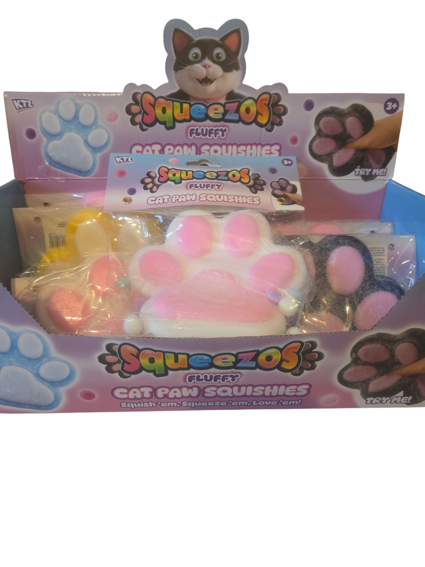 Squeezos Fluffy Cat Paw Squishy (Large)
