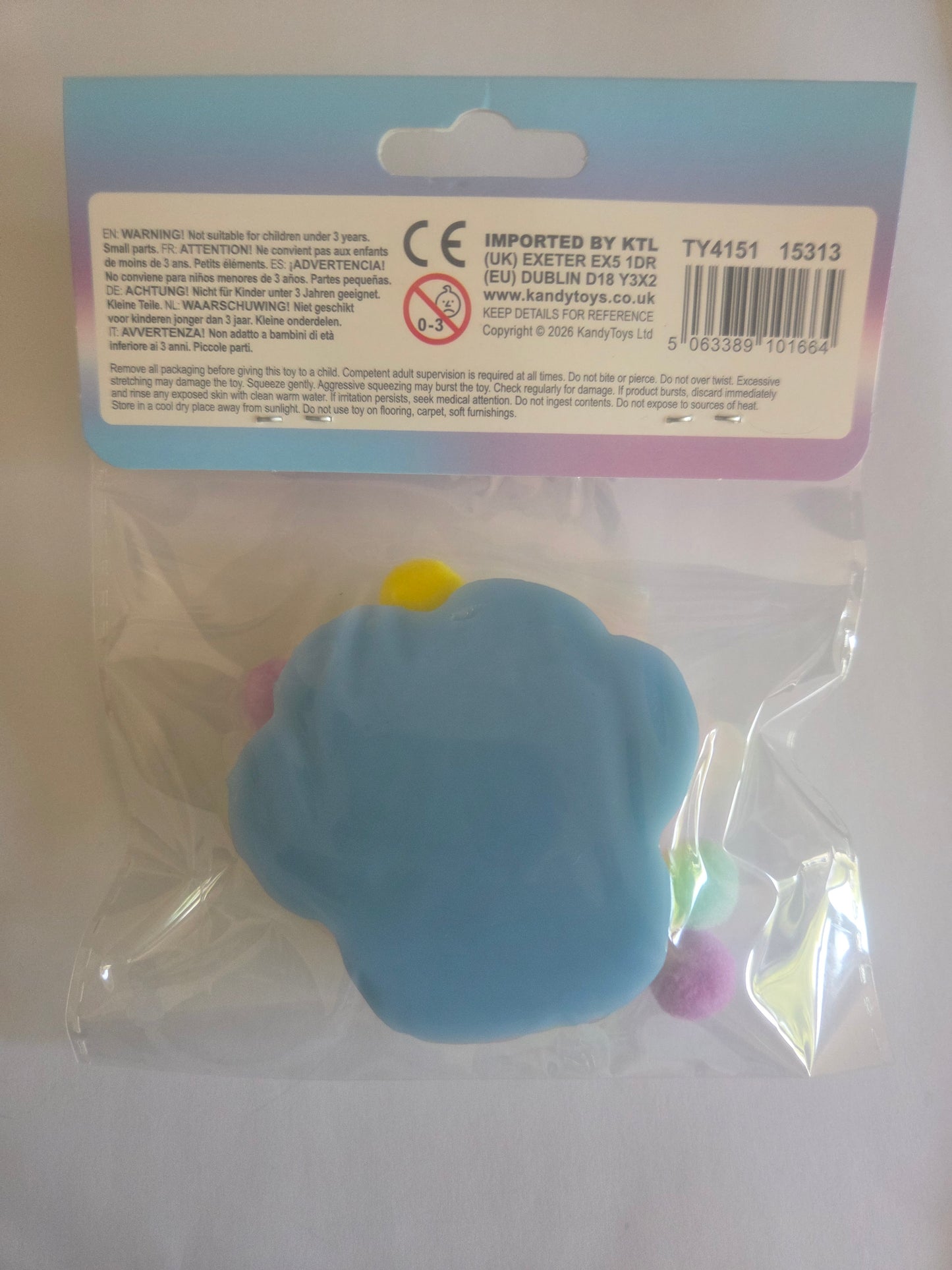 Squeezos rainbow cat paw squishies