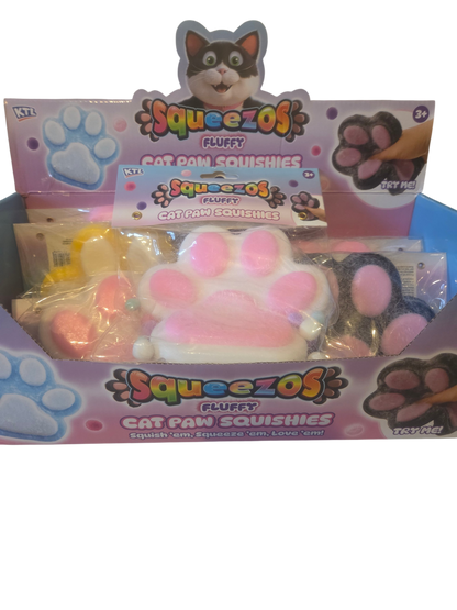 Squeezos Fluffy Cat Paw Squishy (Large)