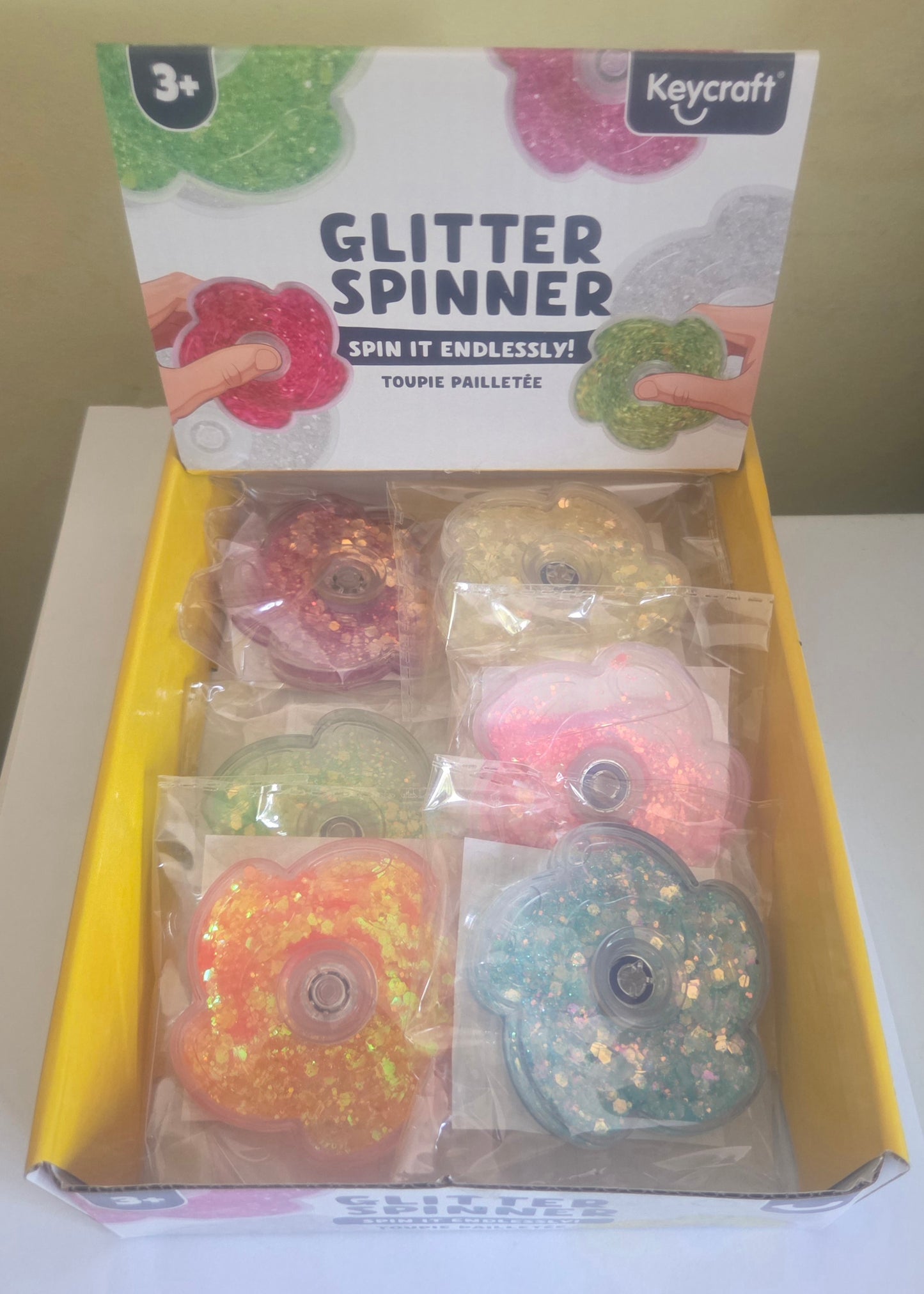 Glitter spinner