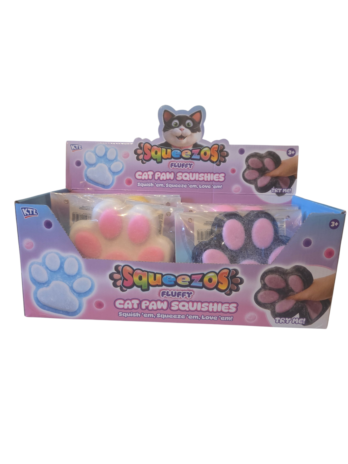 Squeezos Fluffy Cat Paw Squishy (Large)